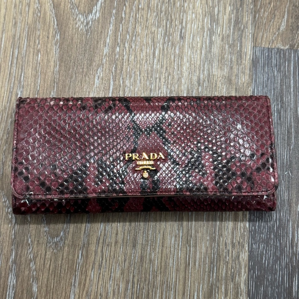 Authentic Rare Prada Python Matinee Micro Contine… - image 1